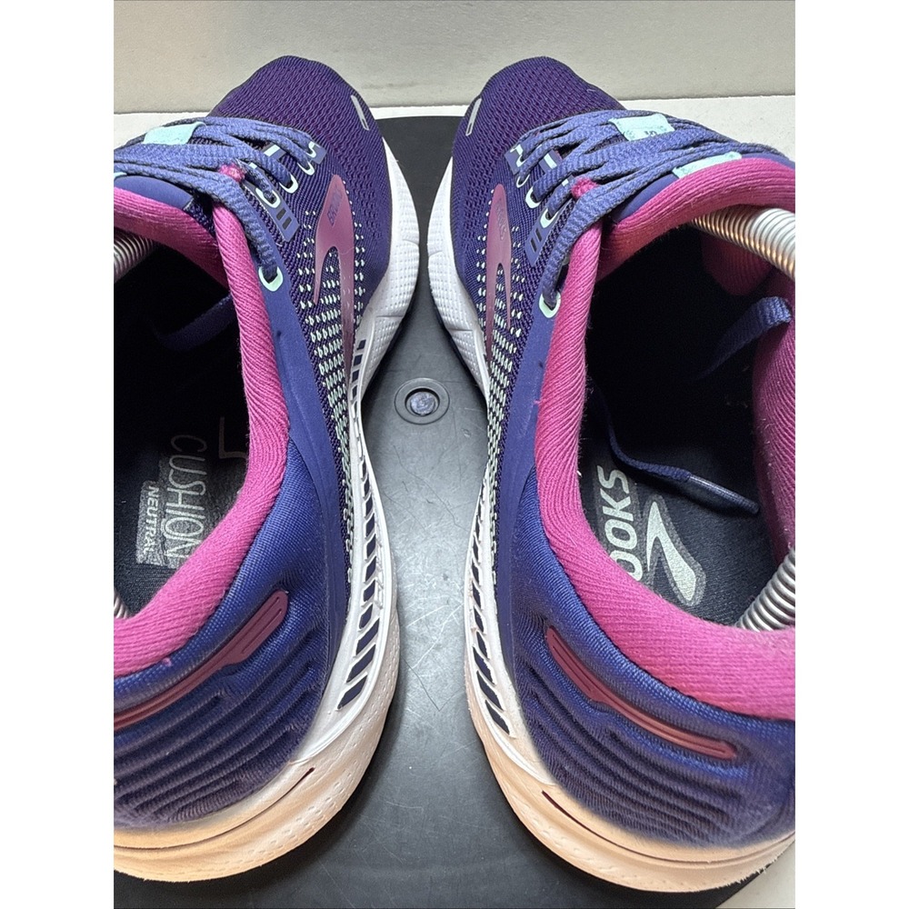 Brooks Adrenaline GTS 22 Women's Size 9.5 Purple Pink Mint Running Shoes 120353 - Picture 7 of 15